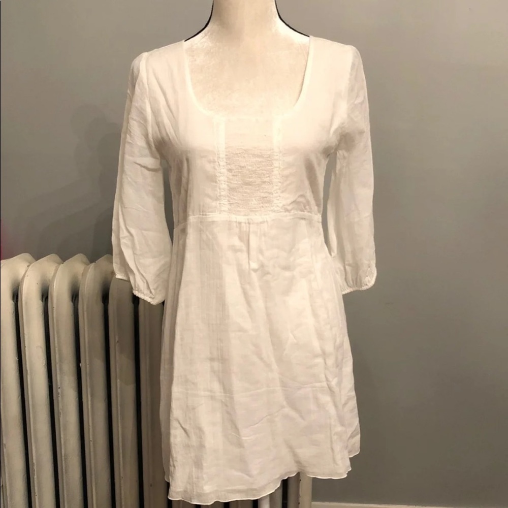 White peasant dress small